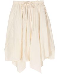 Forme D'expression - Drawstring-waist Pleated Skirt - Lyst
