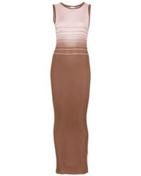 Roberto Collina - Gradient-Effect Ribbed-Knit Maxi Dress - Lyst