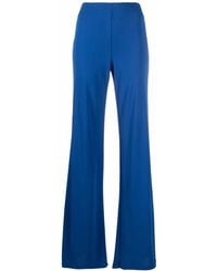 Alberta Ferretti - High-Waist Straight Trousers - Lyst