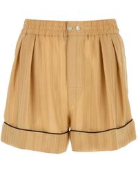 Saint Laurent - Embroidered Silk Pajama Shorts - Lyst