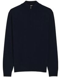 Aurélien - Zip Neck Sweater - Lyst