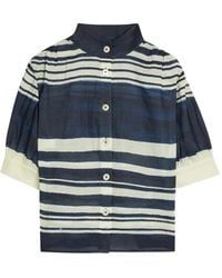 Veronica Beard - Hollandale Short-Sleeve Shirt - Lyst