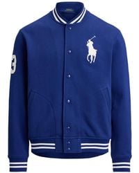 Polo Ralph Lauren - Fleece Baseball Jacket - Lyst