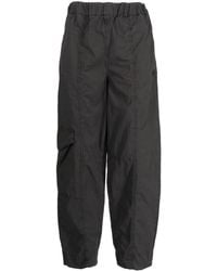 Ganni - Elasticated-waistband Cargo Trousers - Lyst