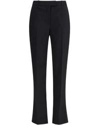 McQueen - Pressed-Crease Trousers - Lyst