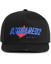 DSquared² - Logo-Embroidered Baseball Cap - Lyst