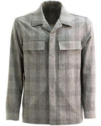 Cruna - Bruges Check-Pattern Overshirt - Lyst