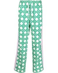 Casablancabrand - Monogram-print Straight-leg Trousers - Lyst