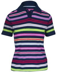 Majestic Filatures - Striped Cashmere Polo Shirt - Lyst
