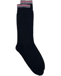 Thom Browne - Socken mit gestreiften Bündchen - Lyst