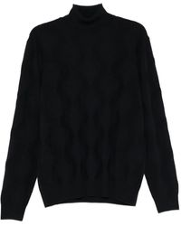 Corneliani - Turtleneck Patterned Sweater - Lyst