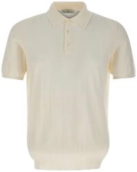 Della Ciana - Ribbed-Knit Polo Shirt - Lyst
