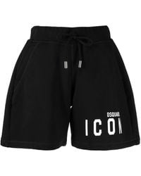 DSquared² - Logo-Print Track Shorts - Lyst