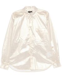 Comme des Garçons - Perforated Metallic-Effect Shirt - Lyst