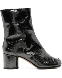 Maison Margiela - Tabi Mirror-Effect Ankle Boots - Lyst