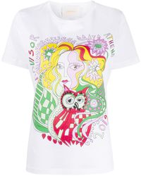 La DoubleJ - Goddess Athena Placed Print T-shirt - Lyst