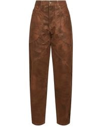 Isabel Marant - Pantaloni Cinque Tasche Goffrati-Donna - Lyst