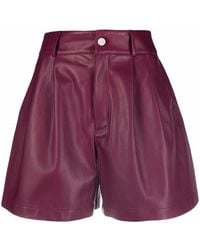 RED Valentino - High-Waisted Gathered-Detail Shorts - Lyst