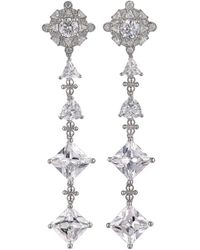 Anabela Chan - Orecchini pendenti in oro bianco 18kt con diamanti - Lyst