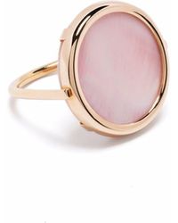 Ginette NY - 18kt Rose Gold Mini Ever Mother-of-pearl Ring - Lyst