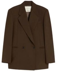 Weekend by Maxmara - Double-breasted wool blazer - Lyst