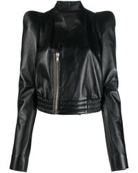 Rick Owens - Zionic Leather Bomber Jacket - Lyst
