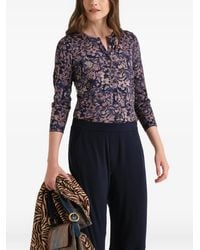 Maliparmi - Floral-Print Wool Cardigan - Lyst