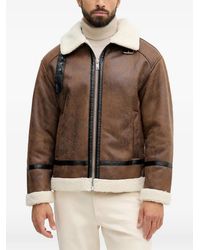 Lindbergh - Shearling-Trim Jacket - Lyst
