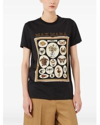 Max Mara - Spadino Graphic-Print T-Shirt - Lyst