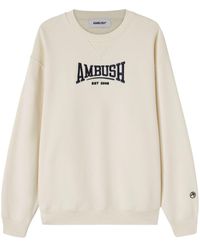 Ambush - Logo-embroidered Organic-cotton Sweatshirt - Lyst