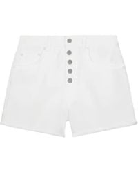 Dondup - Button-Up Shorts Met Franje - Lyst