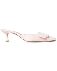 Manolo Blahnik - Maysale Buckle-Detail Mules - Lyst