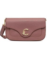 Coccinelle - Medium C-Me Logo-Plaque Leather Shoulder Bag - Lyst