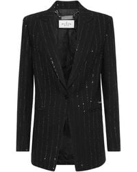 Philipp Plein - Pailettes Boyfriend Fit Blazer - Lyst