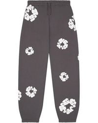 DENIM TEARS - Cotton Wreath Drawstring Track Pants - Lyst