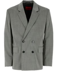 HUGO - Veste Croisée À Revers Pointus - Lyst