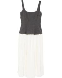Stine Goya - Square-Neck Midi Dress - Lyst