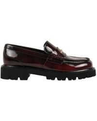 KARL LAGERFELD - Lowell Leather Loafers - Lyst