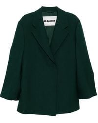 Jil Sander - Double Wool Tailord Coat - Lyst