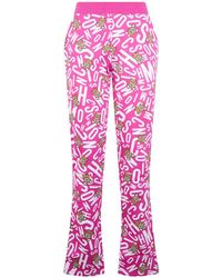 Moschino - Logo-Print Track Pants - Lyst