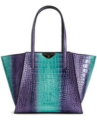 Zadig & Voltaire - Le Borderline Embossed Leather Tote Bag - Lyst