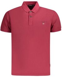 Napapijri - Short-Sleeve Cotton Polo Shirt - Lyst