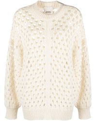 Isabel Marant - Open-knit Alpaca Wool Blend Sweater - Lyst