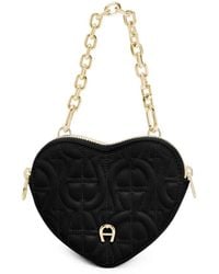 Aigner - Heart Quilted Mini Bag - Lyst