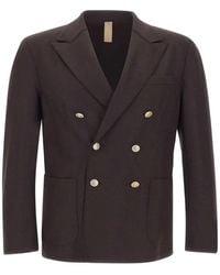 Eleventy - Double-Breasted Peak-Lapel Blazer - Lyst
