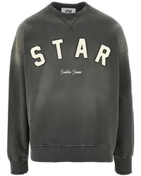 Golden Goose - Star/ Boxi Crewneck/ Sunfaded Wash/ Star Print - Lyst