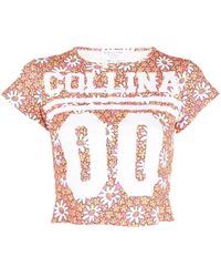 Collina Strada - T-Shirt Mit Logo-Print - Lyst