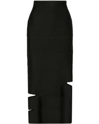 McQueen - Falda de tubo con aberturas - Lyst