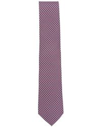 Ferragamo - Printed Silk Tie - Lyst