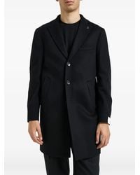 BRERAS Milano - Manteau Boutonné À Revers Crantés - Lyst